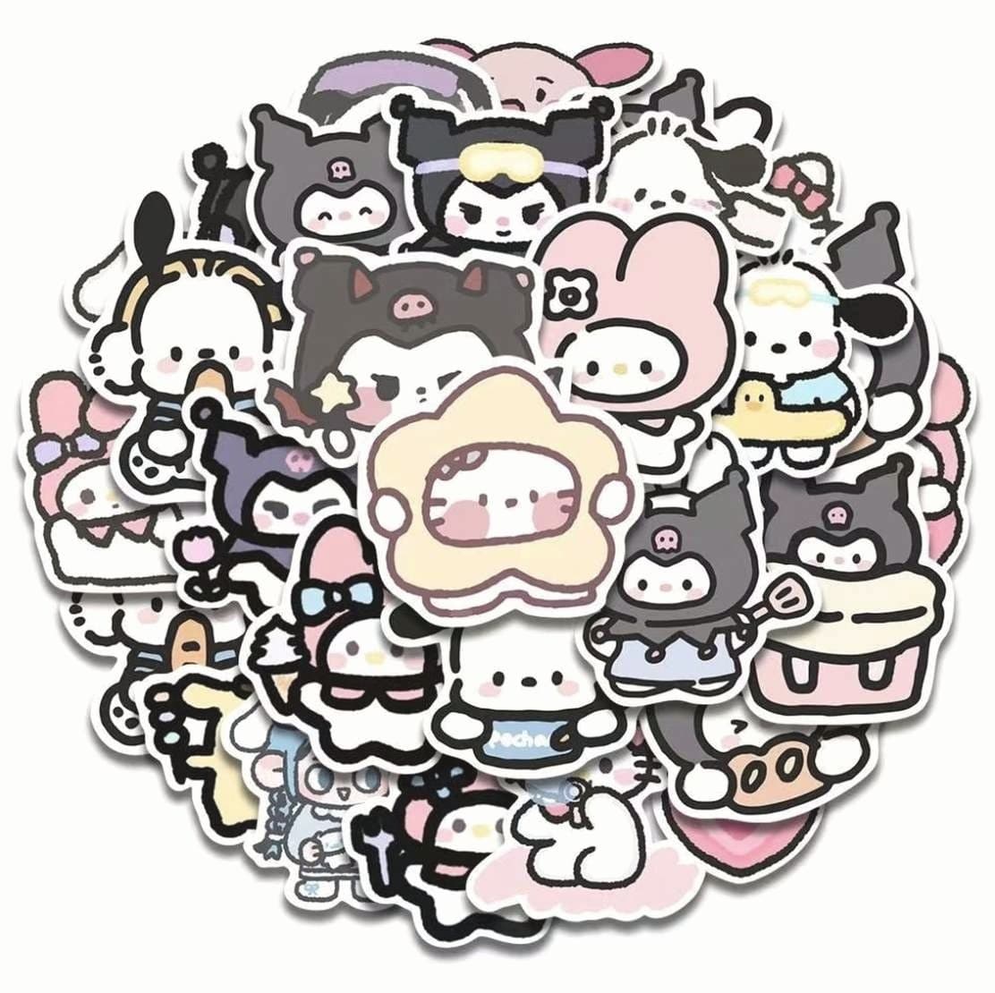 Cutie friends sticker pack spread